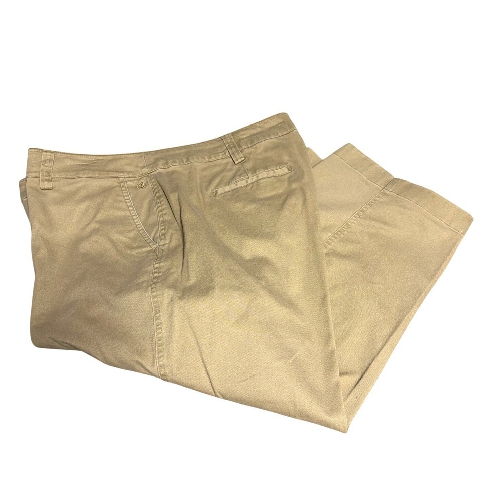 Duck Head Womens Khaki Chino Pants 18W Cotton Spandex Tan